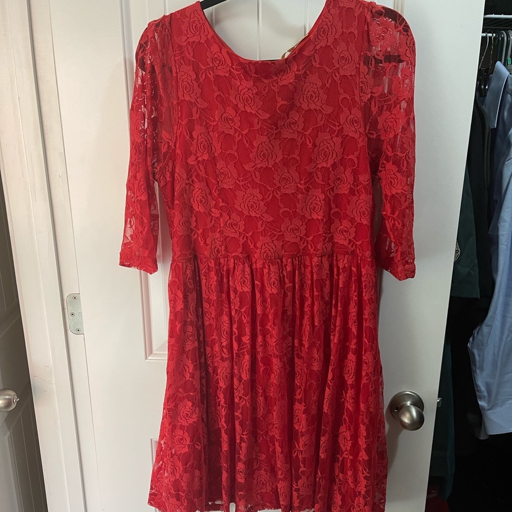Rosette Lace Dress